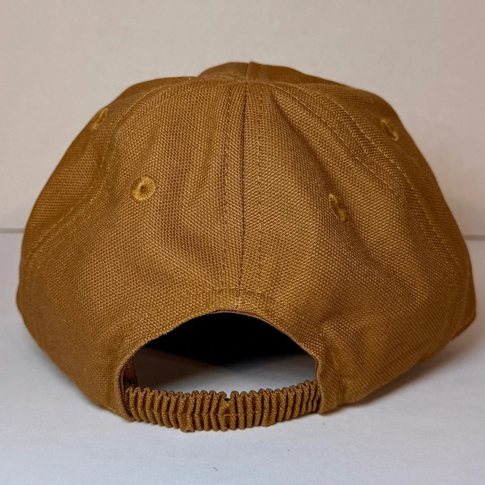 Carhartt Infant Brown Cotton Canvas Baseball Cap Hat AH8900 Elastic‎ Back
